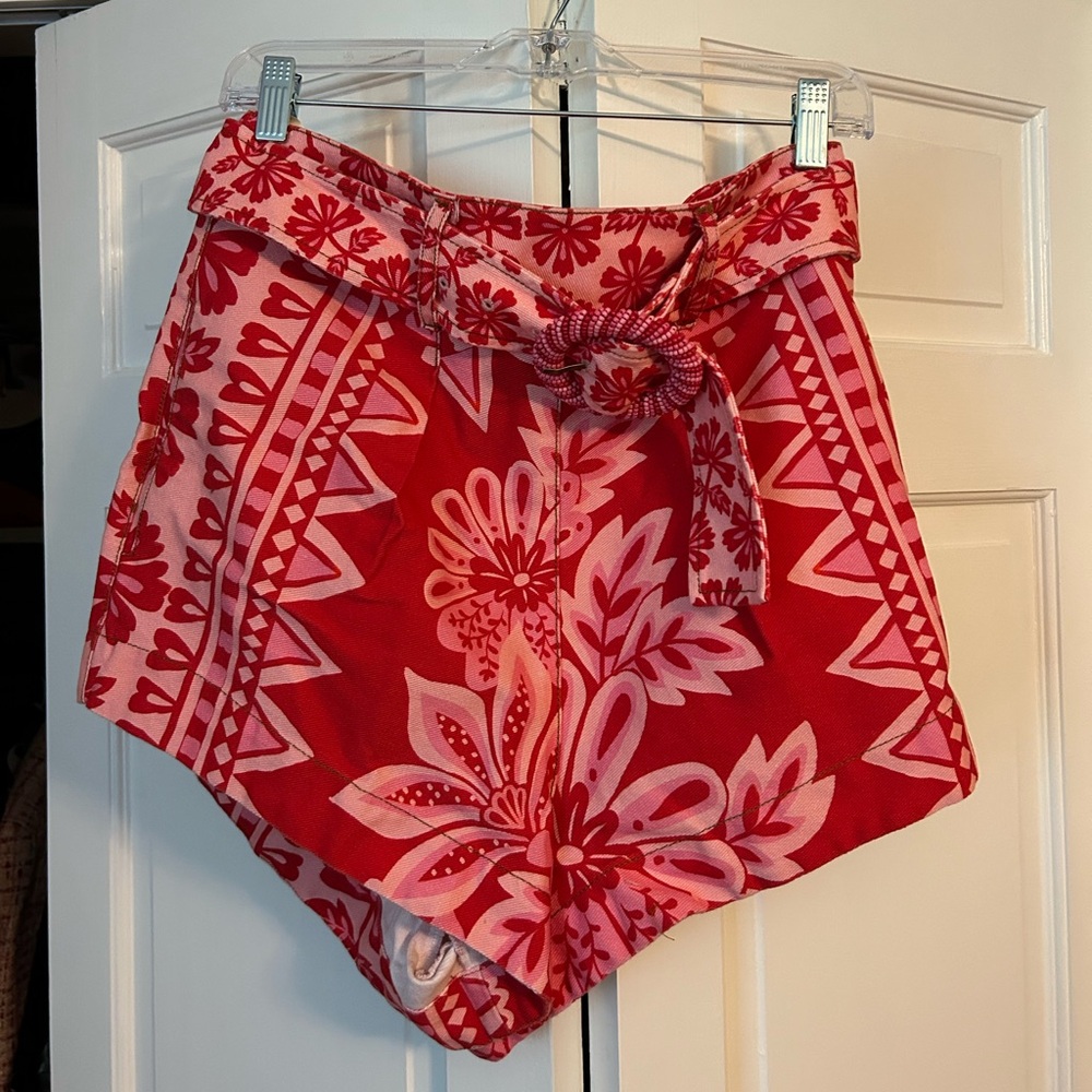 Farm Rio Flora Tapestry Red Shorts